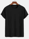 Relax Fit Striped Textured T-Shirt